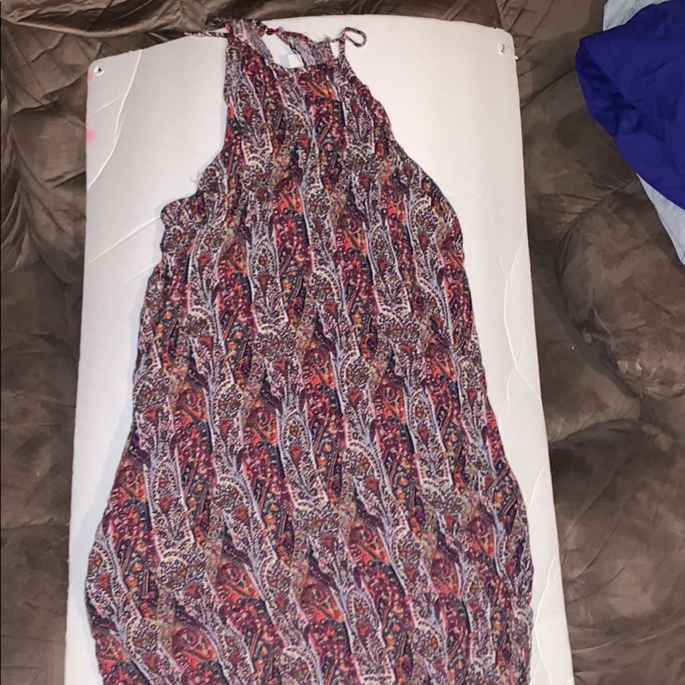 Halter print dress